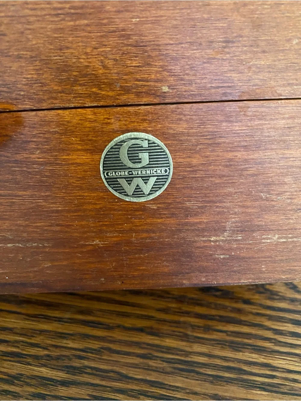Vintage Globe Wernicke Wood Recipe Box, File Box, Card Box - Farmhouse Kitchen